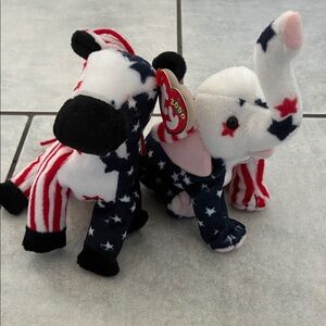 Lefty and Righty Ty Beenie Bundle